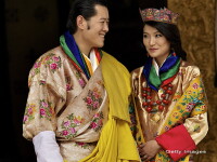 Regele si regina Bhutanului
