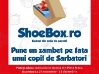 Dar din dar intr-o cutie de pantofi. Sibiul s-a alaturat programului Shoe Box