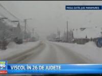 26 de judete au fost pana in urma cu putin timp sub cod galben de ninsori si viscol