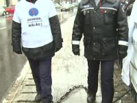 protest in lanturi, politisti