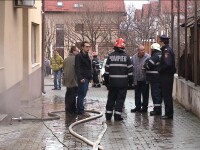 Incediu devastator la subsolul unuei cladiri de pe Calea Turzii din Cluj-Napoca