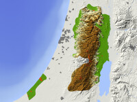 Palestina, harta
