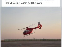 ultima fotografie cu elicopterul SMURD, FB