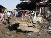 Sase morti intr-un atentat sinucigas la frontiera Irakului cu Arabia Saudita. Un kamikaze a detonat o masina-capcana