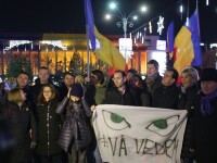 10.000 de oameni au protestat în Piața Victoriei față de modificările legilor Justiției