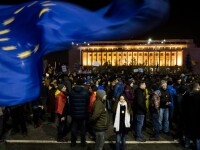 protest in Piata Victoriei