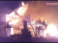 Incendiu de proporţii în Prahova. Pompierii au intervenit cu 6 autospeciale