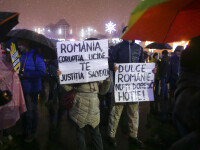 Proteste în Piața Victoriei