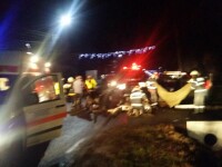 Accident grav între 2 autoutilitare, la Călimăneşti. Un şofer a murit pe loc