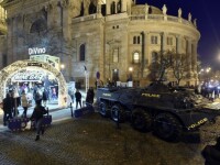 Târgurile de Crăciun din Budapesta, păzite de blindate