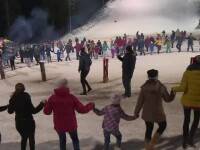 Spectacol la deschideresea sezonului de ski, pe pârtia Kalinderu