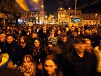 oameni in strada la Cluj