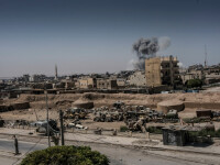 bombardament in Raqqa, capitala ISIS