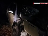 Accident rutier grav în Argeș, într-o curbă. Doi șoferi au tăiat axul drumului, unul a murit