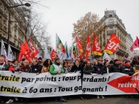 Haos în Franța. Un milion de oameni au ieșit pe străzi pentru a protesta față de noua reformă a pensiilor