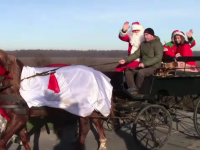 Moș Crăciun a ajuns mai devreme într-o localitate din Dâmbovița. Reacția celor mici
