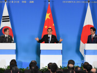 Summit China - Japonia - Coreea de Sud. Ce decizie au luat legat de SUA și Coreea de Nord