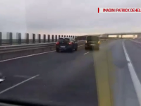 Pericol pe autostrada Timișoara-Arad. Șoferi filmați în timp ce se șicanează în trafic