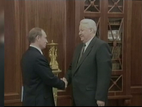 Vladimir Putin și Boris Elțîn