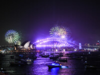 Foc de artificii în Sydney la intrarea în anul 2020