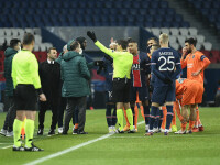 Meciul PSG - Istanbul Başakşehir, suspendat după cuvintele rasiste ale arbitrului de rezervă Sebastian Colţescu