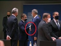 VIDEO. Președintele Macron, confirmat cu Covid-19, a stat aproape de Iohannis la Bruxelles