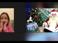 Moș Crăciun organizează întâlniri virtuale pentru copiii românilor din diaspora. Familiile, despărțite de mii de kilometri