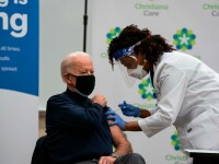 Viitorul preşedinte american Joe Biden va primi luni a 2-a doză de vaccin