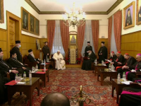 Papa Francisc le-a cerut iertare ortodocşilor pentru nedreptăţile la care au fost supuşi de către catolici