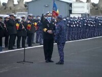 Sute de militari ai Forțelor Navale, membri ai echipajului Fregatei Regina Maria, au revenit în țară
