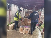 Captură uriașă făcut de polițiștii din Ialomița. Peste patru tone de petarde și artificii, confiscate