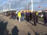 Protest spontan al șoferilor de troleibuz din Timișoara. Călătorii au așteptat în frig, în stații