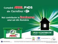 (P) POD cu POD luminezi o casă - campania Ariel și Carrefour, în parteneriat cu ViitorPlus, se extinde într-o nouă comunitate