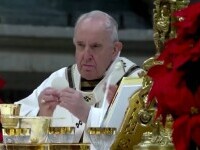 Papa Francisc, la slujba de Crăciun: Să lăsăm în urma noastră regretele acestei grandori pe care nu o avem