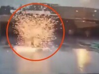 VIDEO uimitor. Un bărbat este lovit de fulger, dar reușește să supraviețuiască
