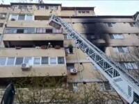 Incendiu dintr-un bloc din Oradea, O femeie, salvată de la moarte de un vecin