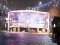 S-a aflat cine e artista care a cântat într-o piață goală la Târgul de Crăciun din Calafat: „N-a fost niciun moment penibil”