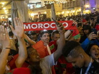 suporteri, fotbal, Franta, Maroc