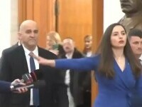 Scandal în prima zi a noului legislativ. Președinta POT a bruscat jurnaliștii pe holurile Parlamentului. VIDEO