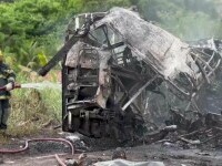 VIDEO. Tragedie în Brazilia. Cel mai grav accident rutier din ultimii 17 ani: 38 de oameni aflați într-un autocar au murit