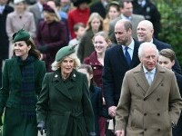 Membrii familiei regale britanice au participat la tradiţionala slujbă de Crăciun de la Sandringham. GALERIE FOTO