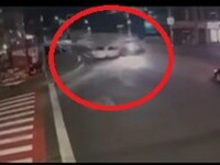 Accidentul din Borșa a fost filmat. Momentul șocant în care un Porsche intră pe contrasens în mașina de poliție