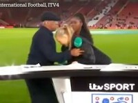 O prezentatoare TV din Marea Britanie a leşinat în direct înaintea unui meci de fotbal. „Sunt foarte jenată”. VIDEO