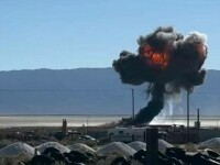 Momentul în care un pilot american se catapultează înainte ca avionul său să se prăbuşească în Deşertul Mojave. VIDEO