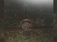 Doi adolescenți au pus osii metalice pe calea ferată. Un tren cu 30 de pasageri și-a avariat locomotiva
