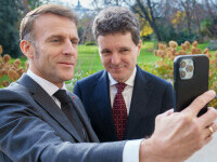 Nicuşor Dan, primit la Palatul Élysée de Emmanuel Macron în cadrul vizitei oficiale la Paris | GALERIE FOTO