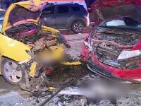 Trei răniți într-un accident grav, în Sectorul 3 al Capitalei. O șoferiță ar fi tăiat calea unui șofer de ride-sharing