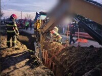Tragedie pe un șantier din Brăila. Un muncitor a sfârșit sub un mal de pământ, în timp ce lucra la o rețea de canalizare