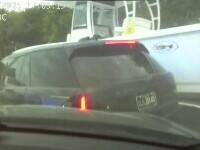 Un șofer care gonea cu 200 de kilometri la oră s-a oprit într-o barcă, după o urmărire ca-n filme