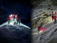 Turiști grav răniți, recuperați cu greu de salvamontiști, din înălțimile Munților Făgăraș. Căzuseră în prăpăstii